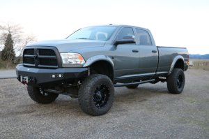 Dodge Ram 3500 Front Bumper - DV8 Offroad - Steel Construction, 2 Stage Powder Coat Finish, Accommodates Up to a 12,500 lbs. Winch - Textured Black - `10-`14